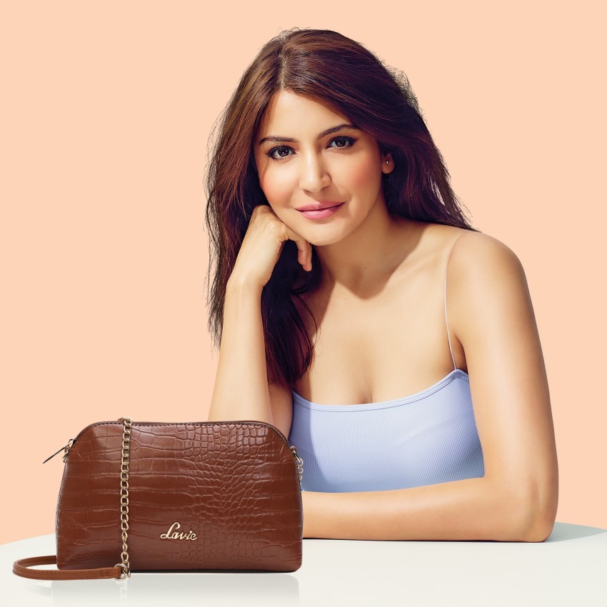 LAVIE Brown Sling Bag Glossy Hemi Tan Price in India Flipkart