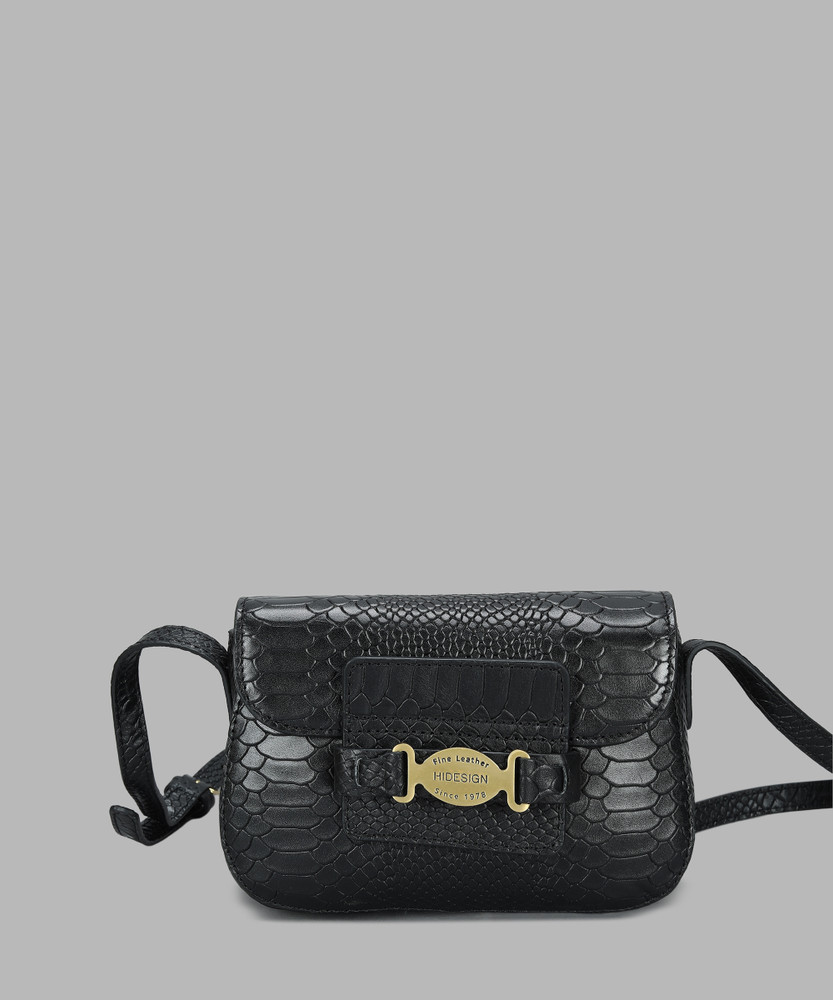 HIDESIGN Black Sling Bag RHETT Black Price in India Flipkart