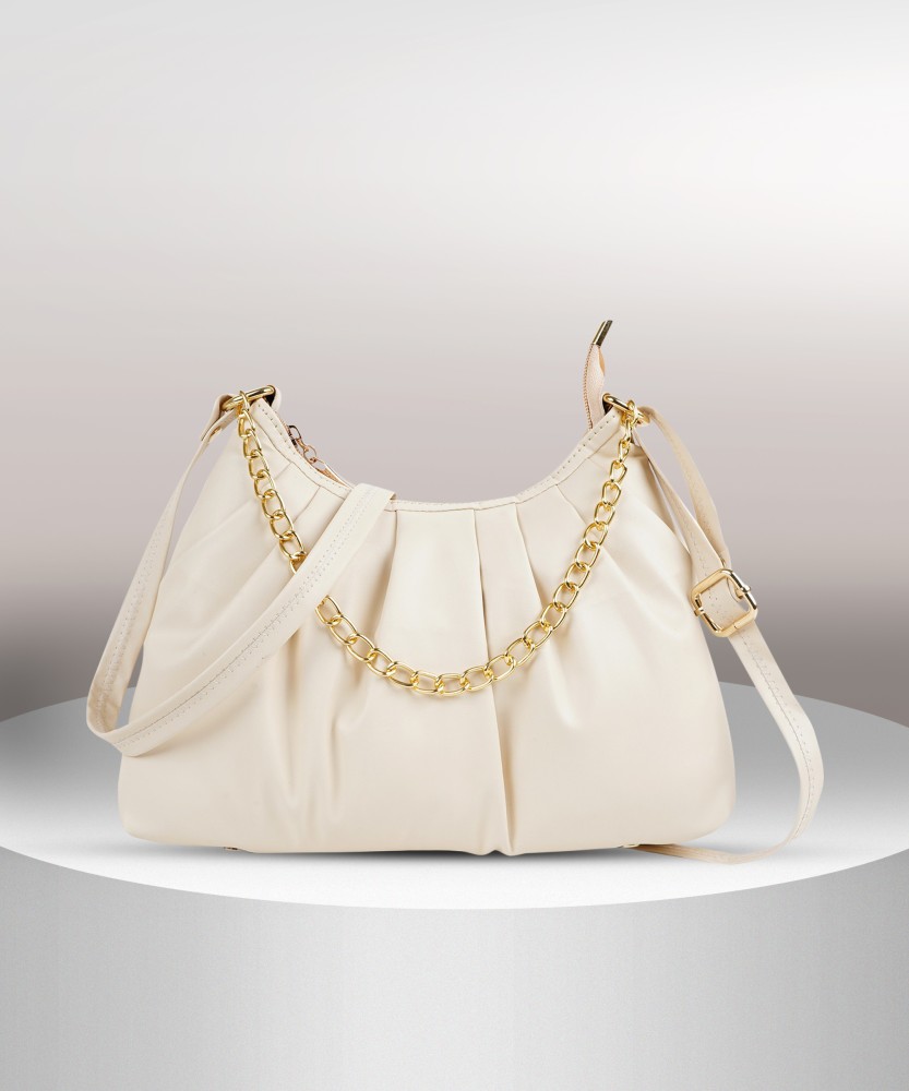 DIXON White Sling Bag Stylish Fashionable Chain Strap Crossbody Unique Design Shoulder Women Slingbag White Price in India Flipkart