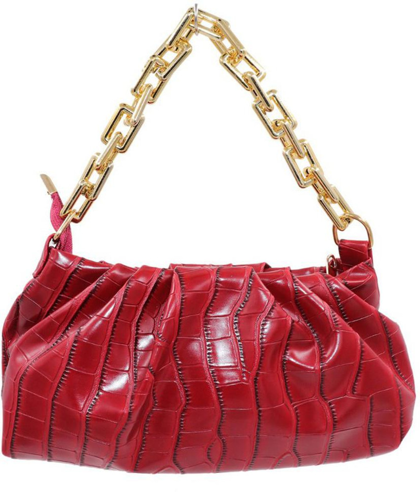 ROYALS ROYALTY Maroon Sling Bag Women s Sling Bag Crocodile Style Side Purse for Girls Handbag Maroon Price in India Flipkart