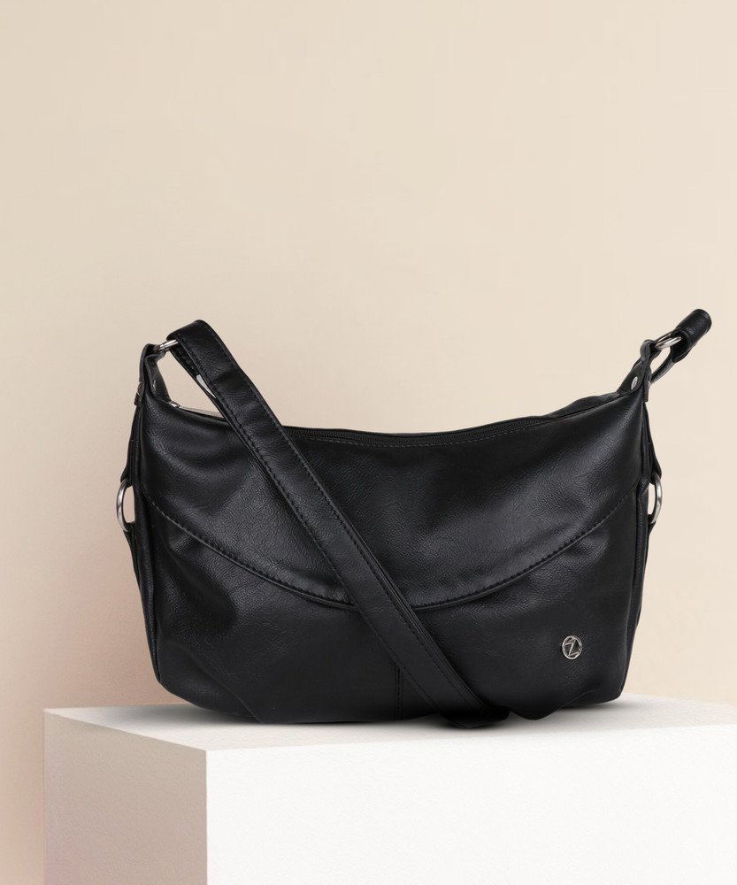 OSAIZ Black Sling Bag Black Color Pu Sling Bag Black Price in India Flipkart