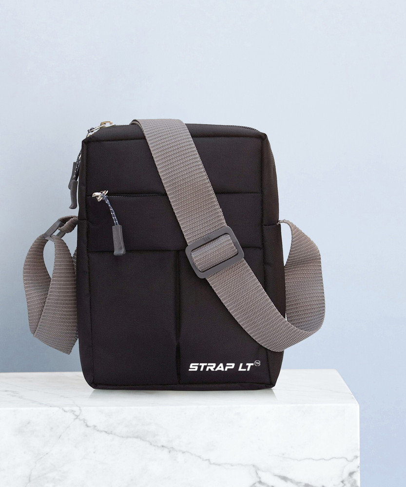 Straplt Black Sling Bag Cross Body Messenger Sling Bag for Men Women Messenger Bag Black Price in India Flipkart