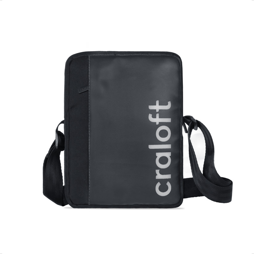 CRALOFT Black Sling Bag RexoFlex Premium Mini Sling Bag Small Side Travel Bag for Men S6 Black Price in India Flipkart
