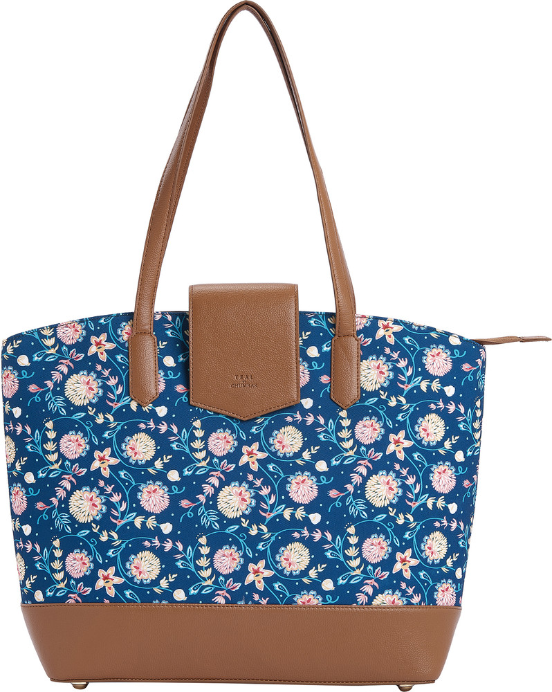 Buy Teal By Chumbak Women Blue Tote Blue Online Best Price in