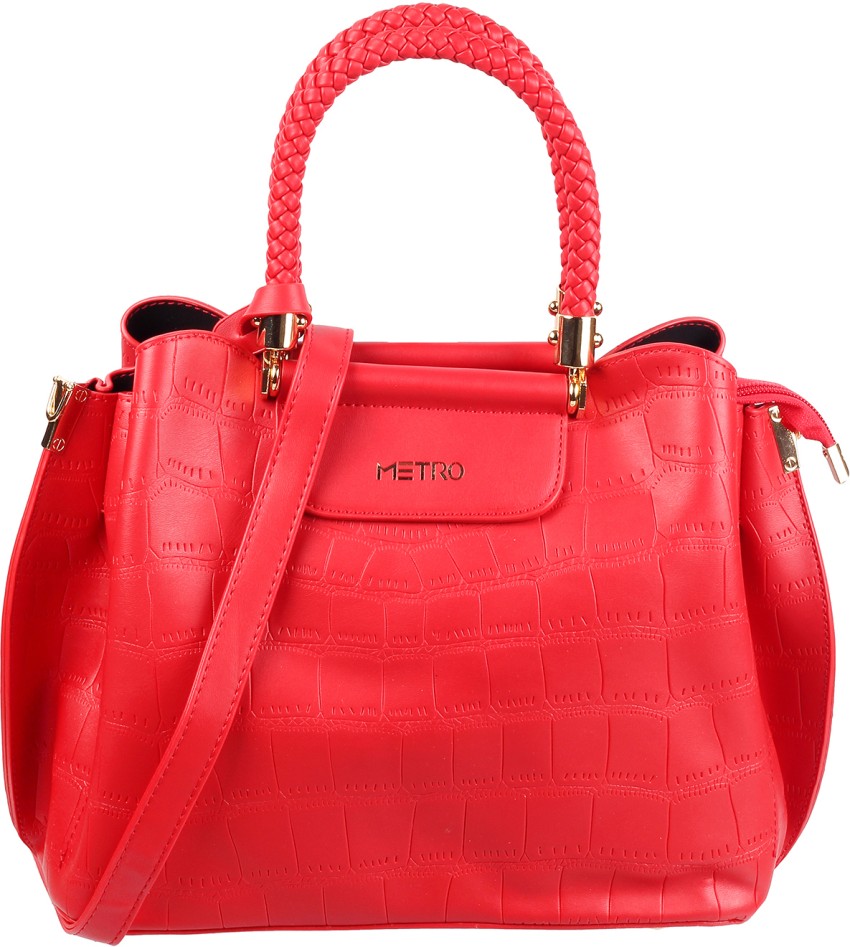 Buy METRO Women Red Satchel 18 Red Online Best Price in India Flipkart