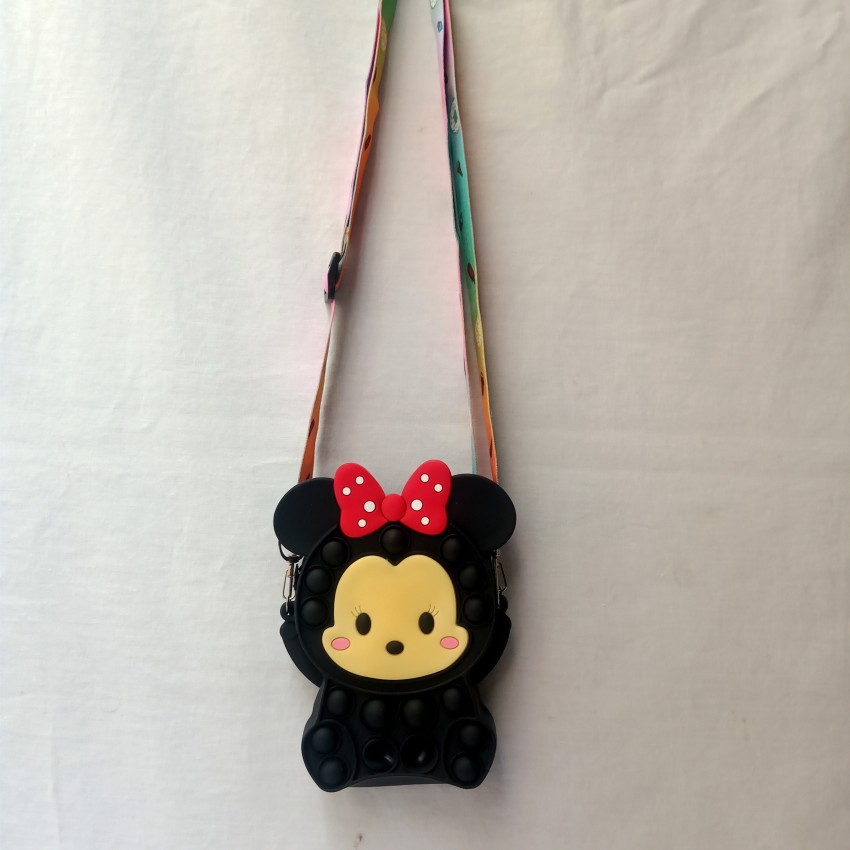 fiji fashion Black Sling Bag Minnie Mouse Girls Sling Popit Bag