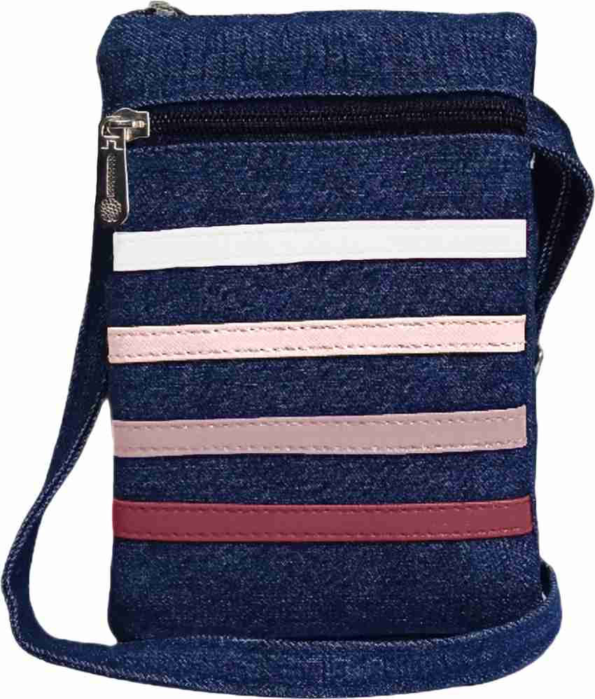 b4bags Multicolor Sling Bag Denim Small sling Bag for Girls Mobile
