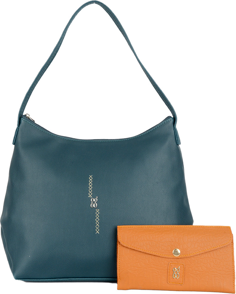 Baggit Green Hand held Bag Combo Foody Fiji Assorted Teal Hobo Bag Green Price in India Flipkart