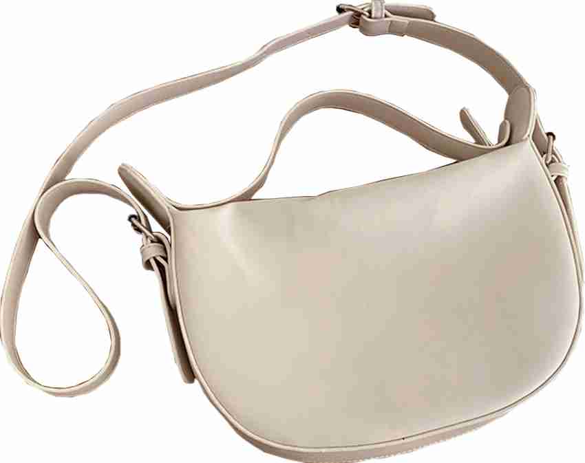 White soft leather discount handbag