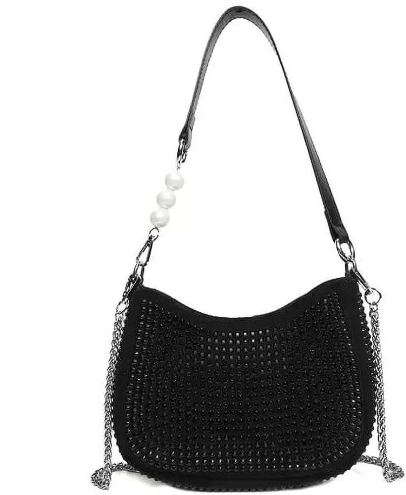 Black silver purse 2025