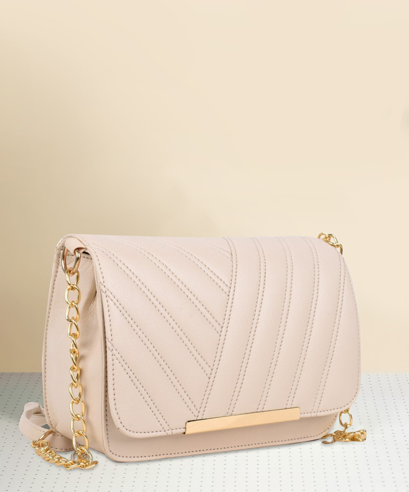 Ross Brown Beige Sling Bag BEIGE SLING BAG FOR WOMEN BEIGE Price in India Flipkart