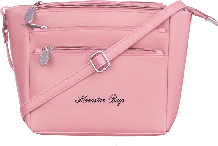 MOONSTAR BAGS Pink Sling Bag sling bags women Light Pink Price