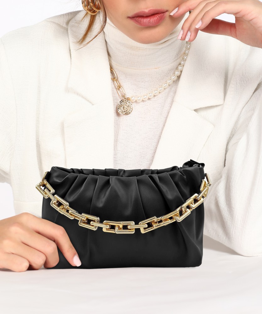 black crossbody bag with chain