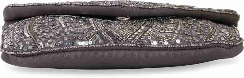 INCROYABLE CRAFT Brown Sling Bag Crystal Beaded Clutch Purse Prom & Wedding  Party Handbags for Women Brown - Price in India