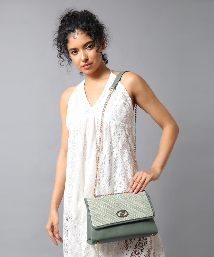 Diana Korr Green Sling Bag DKCL300601 Green Price in India Flipkart