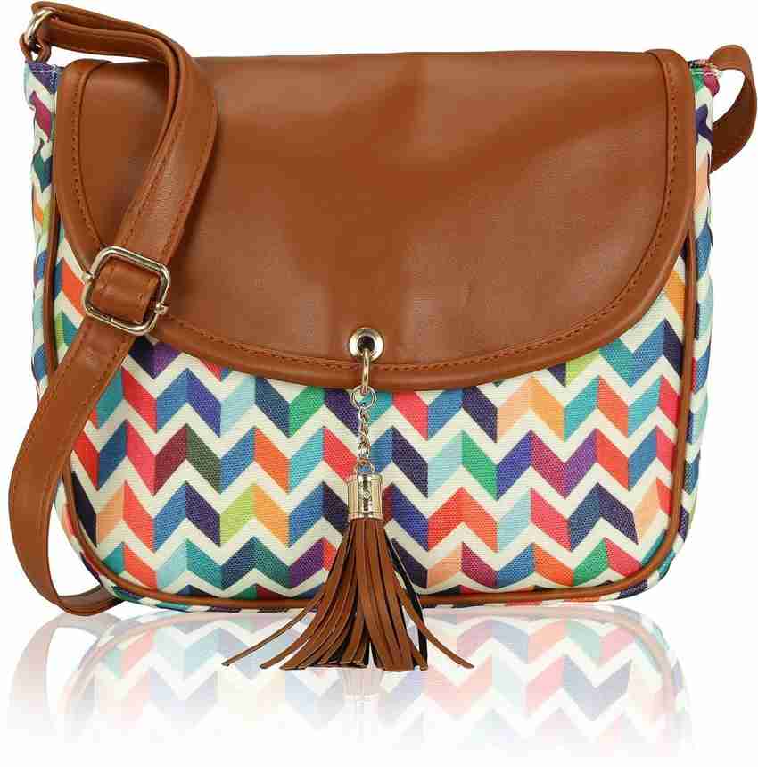 Tassel on sale sling bag