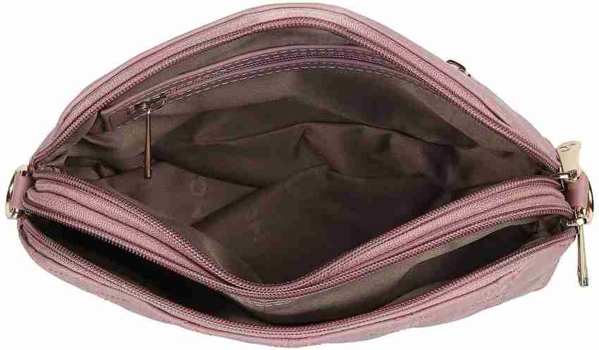 Mochi Geometric Sling Bag For Women (Pink, OS)