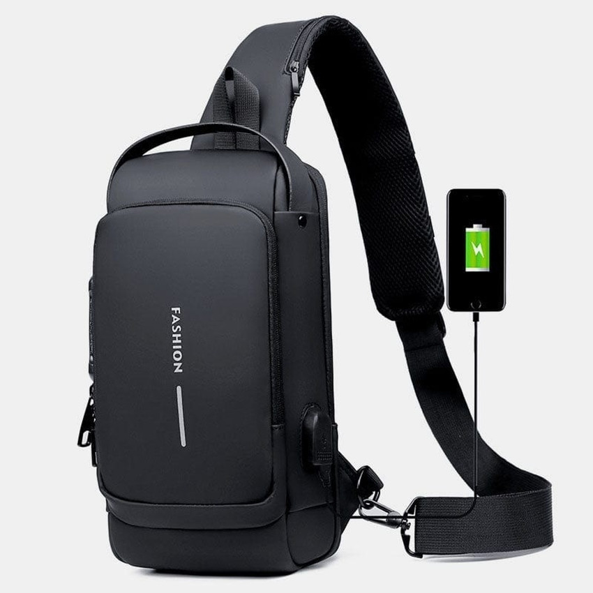 Flipkart Muren USB Support Charging Sports Sling Anti theft