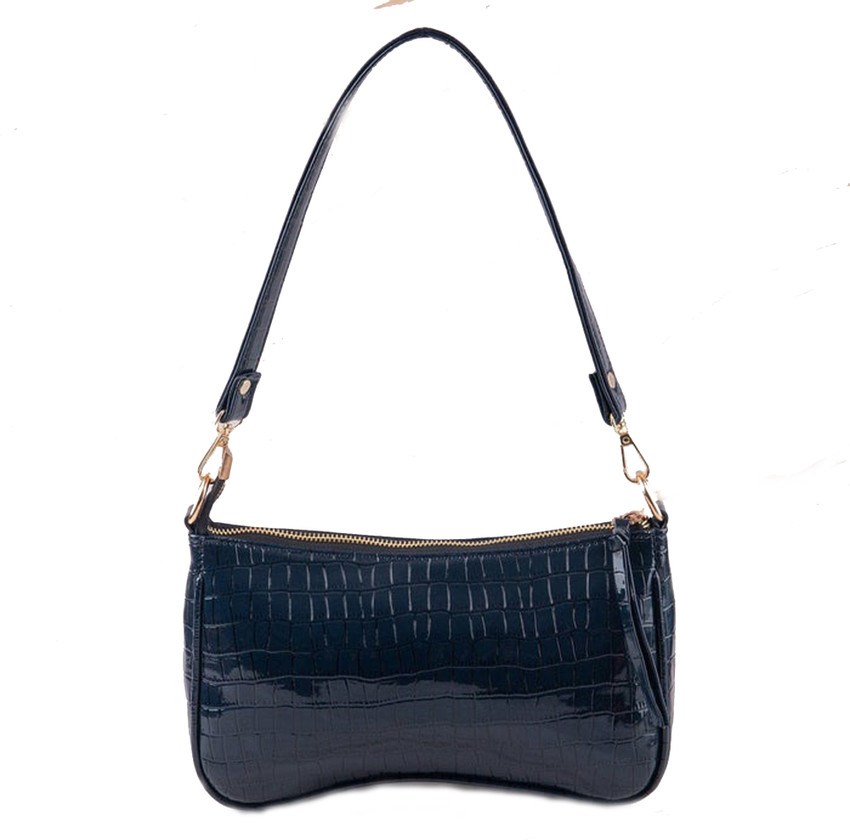 LEKHX Blue Shoulder Bag Baguette Bags Black Price in India Flipkart