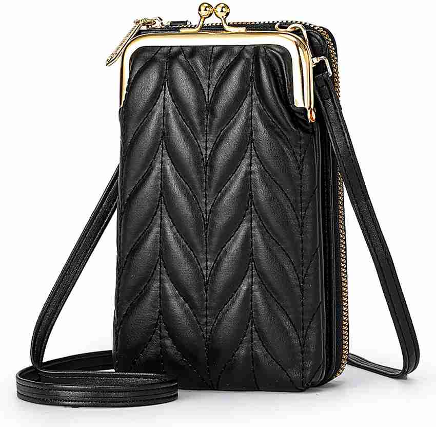 PALAY Black Sling Bag ZIBUYU Mobile Bag for Women PU Leather Mobile Wallet Women Purse Sling Bag White Price in India Flipkart