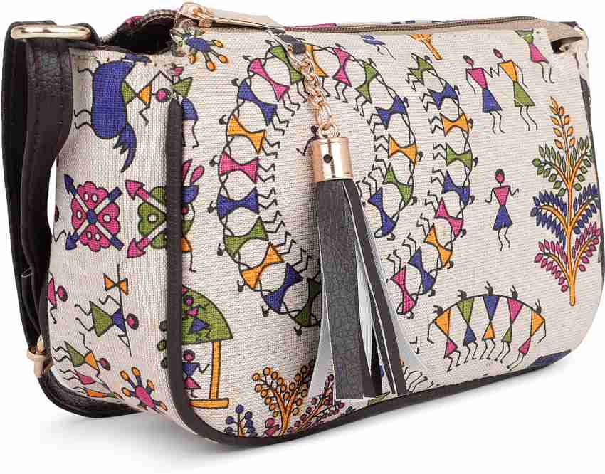 Seven Chakra Printed Cotton Yoga Sling Cross Body Bag With Seven Colored  For Women And Boys at Rs 600/piece in Moradabad