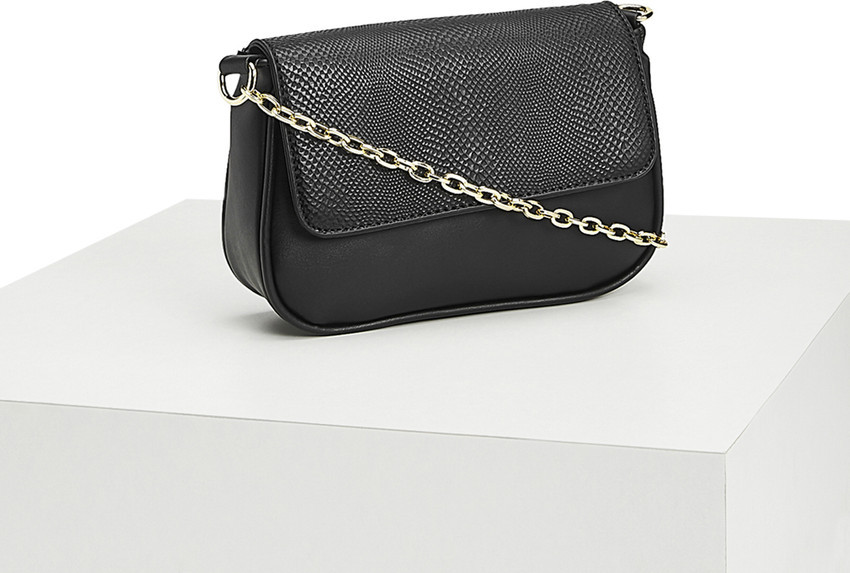 Forever glam black sling bags shop