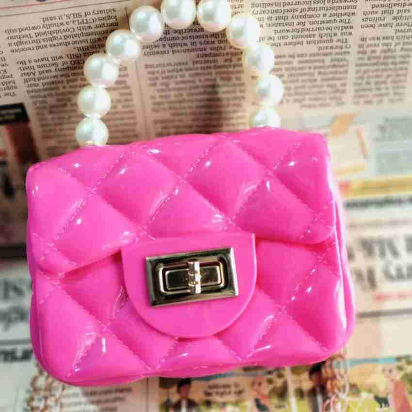 SuperK Pink Sling Bag Mini Purse Sling Bag For Girls Jelly Purse