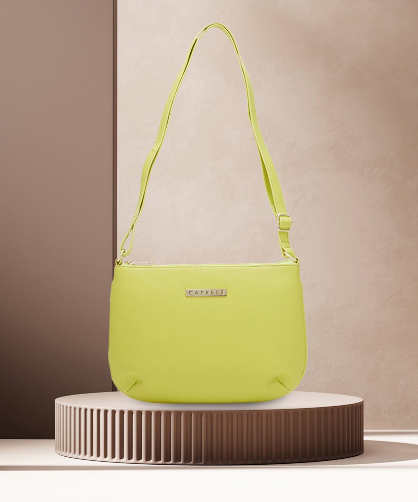 Caprese Green Sling Bag Rohde Sling Small Lime Green Handbag LIME GREEN Price in India Flipkart