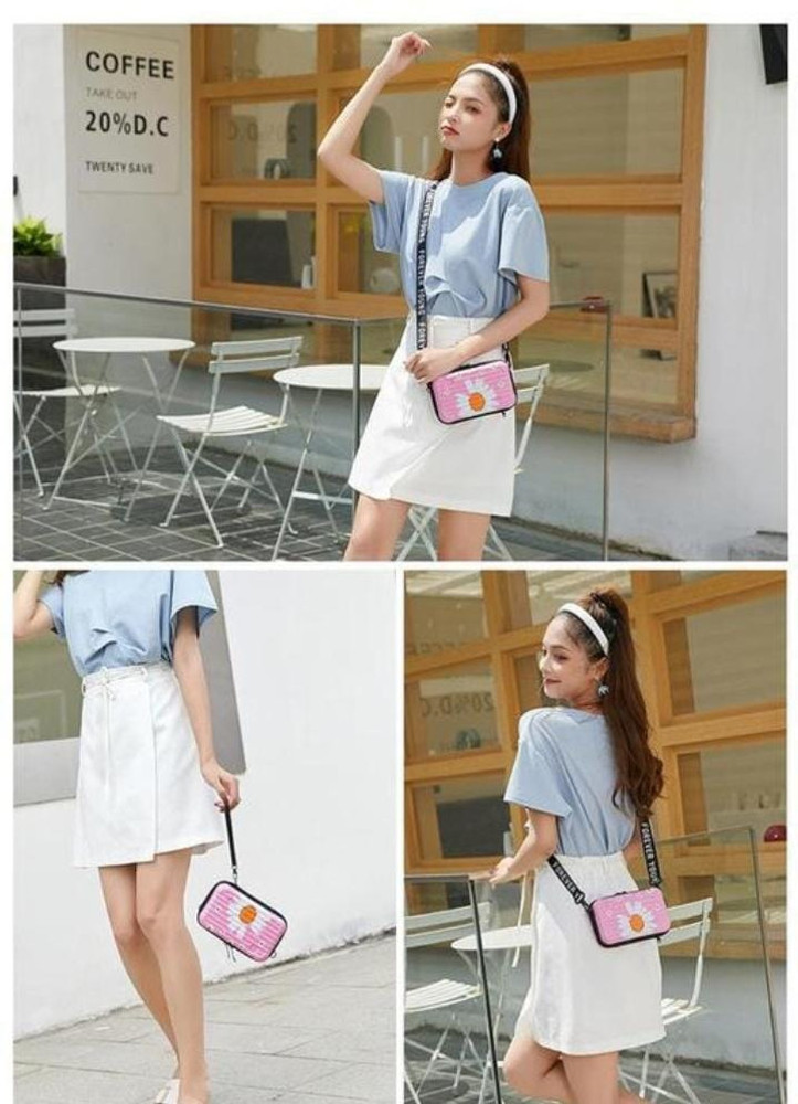 BATCAT Pink Sling Bag forever young crossbody Mini Suitcase