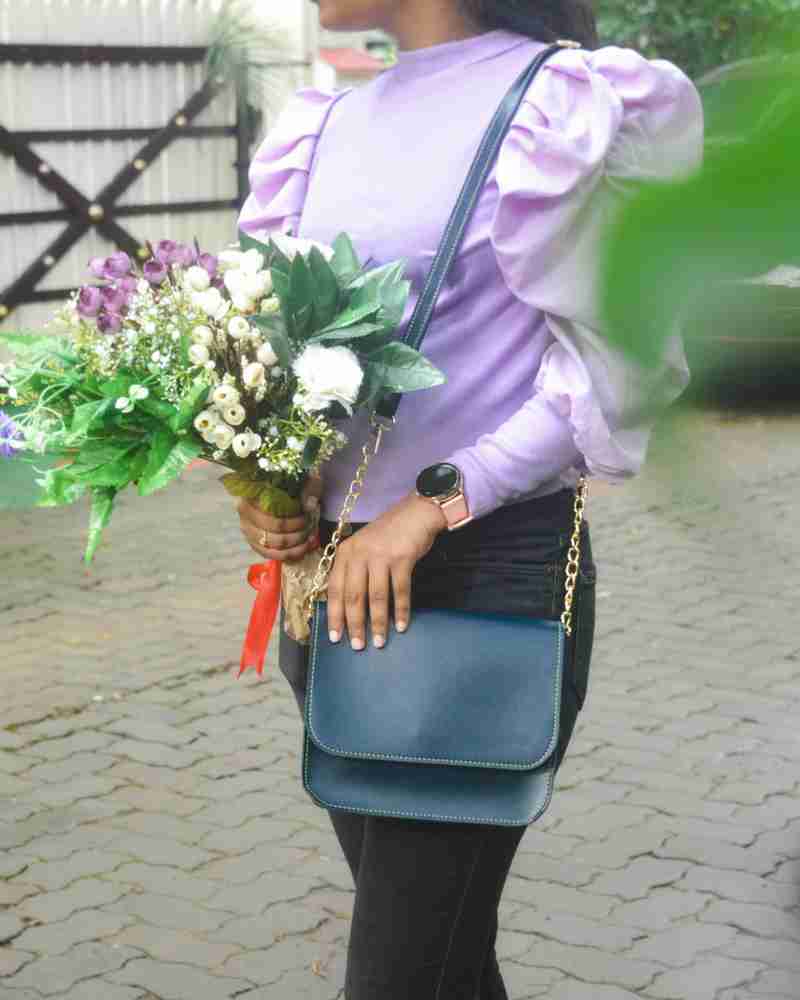 THE Bling STORES Blue Sling Bag Sling Bag Blue Price in India Flipkart