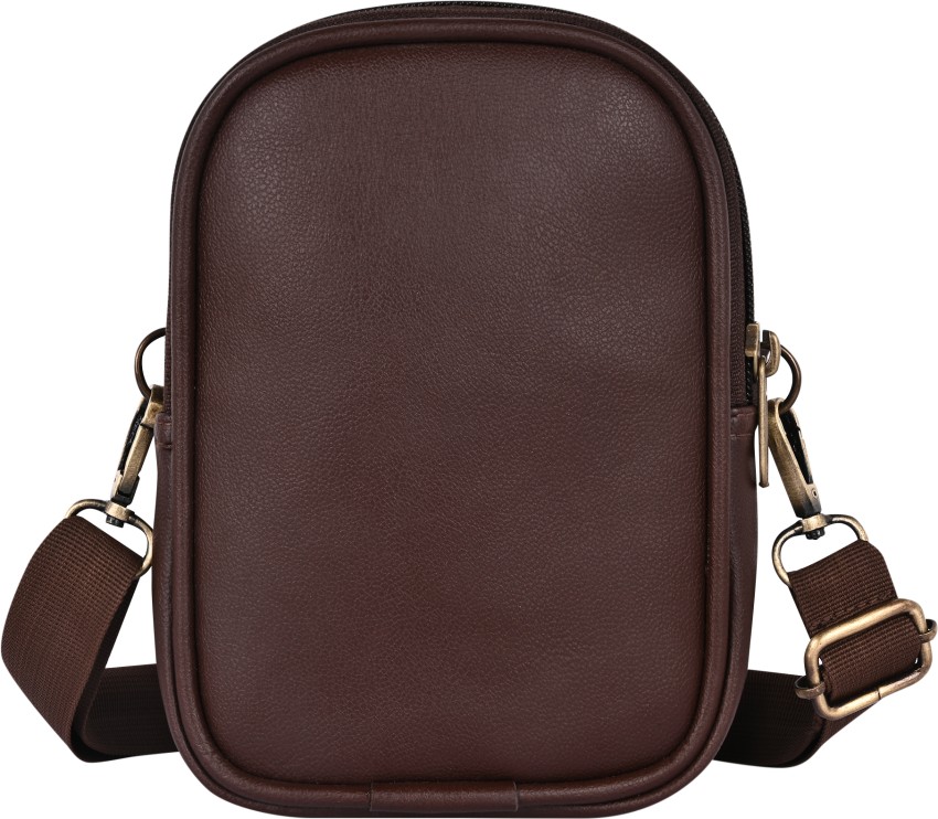 Pramadda Pure Luxury Stylish Croco Vegan Leather Sling Bag For Men Women Travel | Small Messenger Side Mobile Crossbody Bag | Corporate Gift For Men.