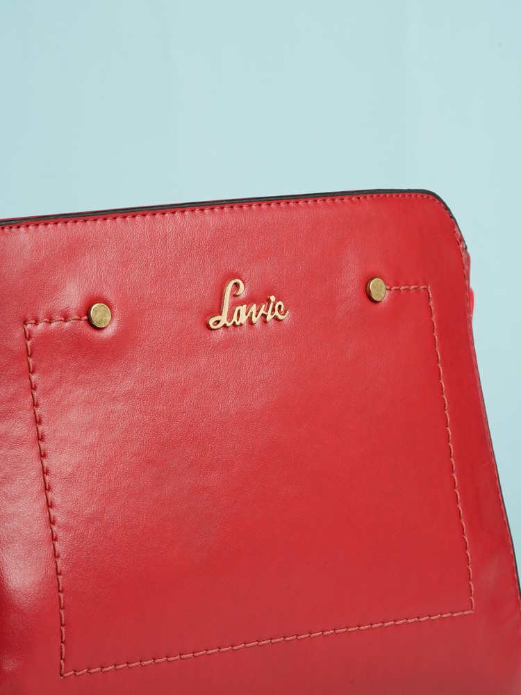 LAVIE Red Sling Bag JEFFREY CSB DECO STCH RED Price in India