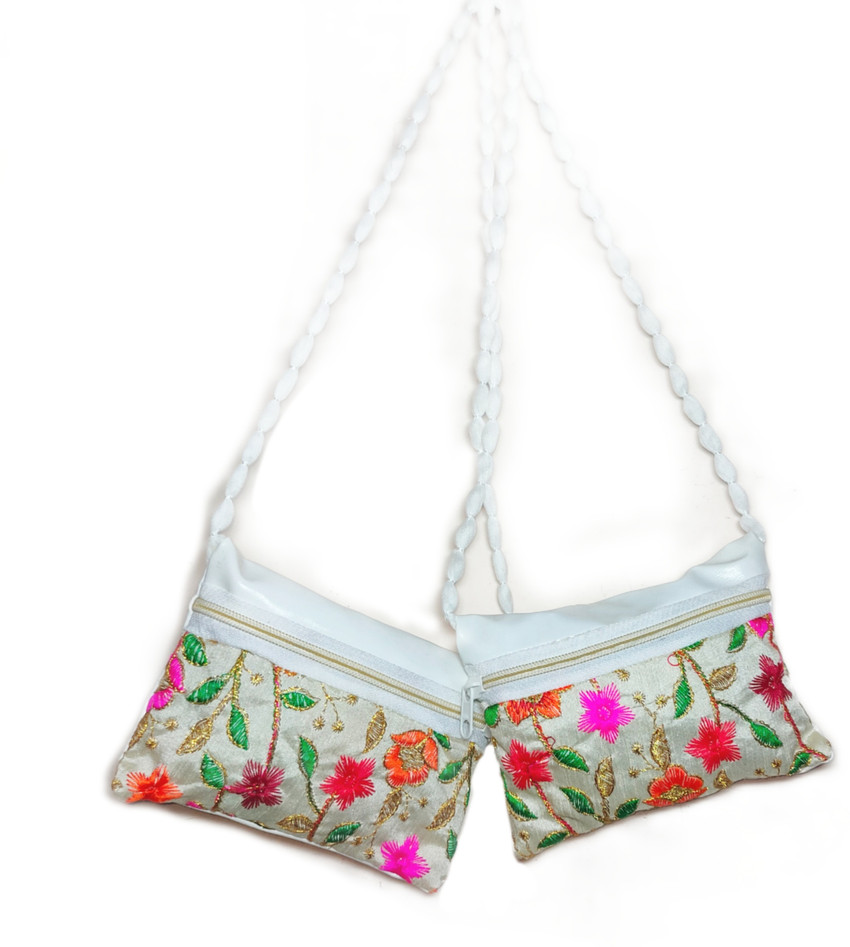 RGME White Sling Bag combo pack set of 2 Sling Purse Pouch for Baby Girls Kids Girls Teen Girls. white Price in India Flipkart
