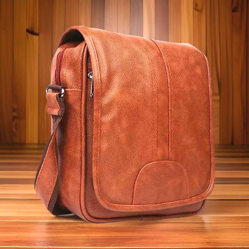 JairaJ Tan Sling Bag Men Sling Bag extra large side bag for men TAN Price in India Flipkart