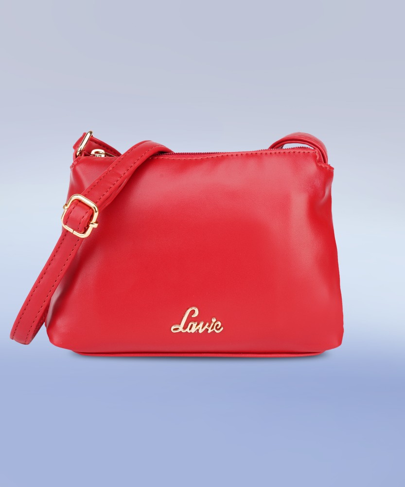 LAVIE Red Sling Bag RIGEL CSB TP ZP VT RED Price in India Flipkart