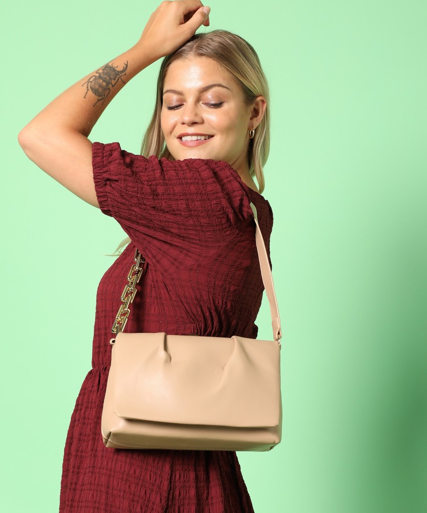 Women's Brown Solid Sling Bags