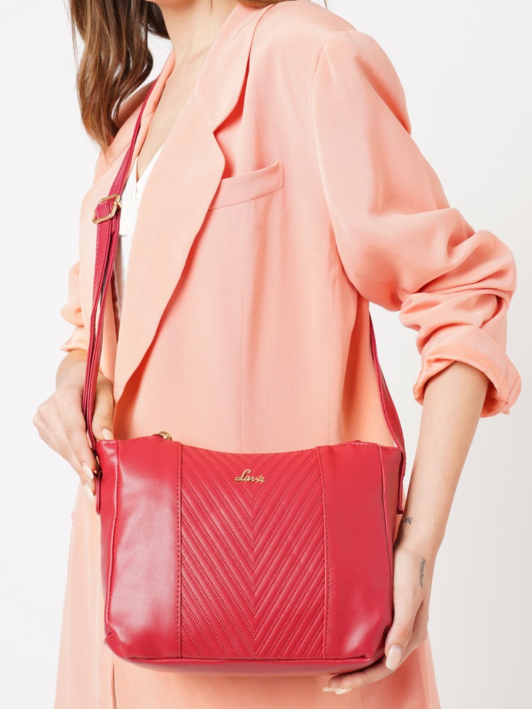 Buy Lavie Marma Maroon Textured Medium Sling Handbag For Women At Best  Price  Tata CLiQ