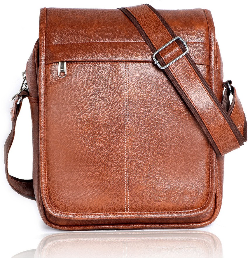 Alison Black Sling Bag Men Sling Bag-Small Brown - Price in India