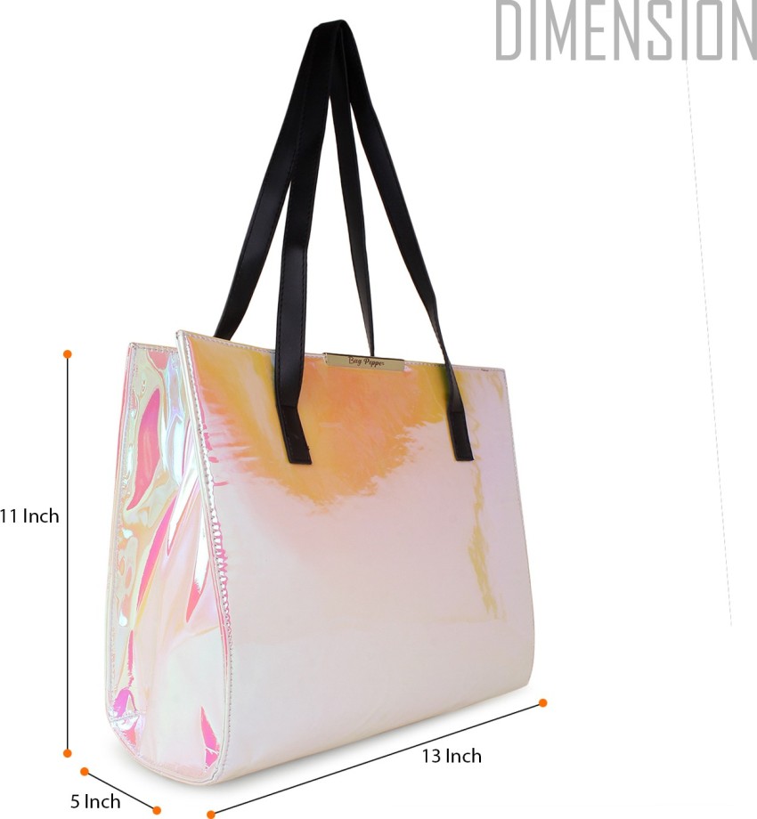 BCBGeneration, Bags, Bcbgeneration Huge Neon Pink Clear Tote Bag