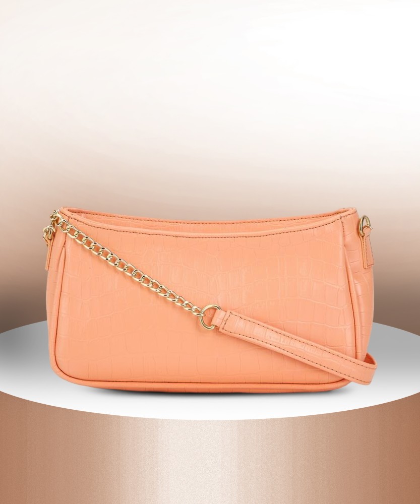 FOREVER 21 Orange Sling Bag PEACH CROSSBODY PEACH Price in India