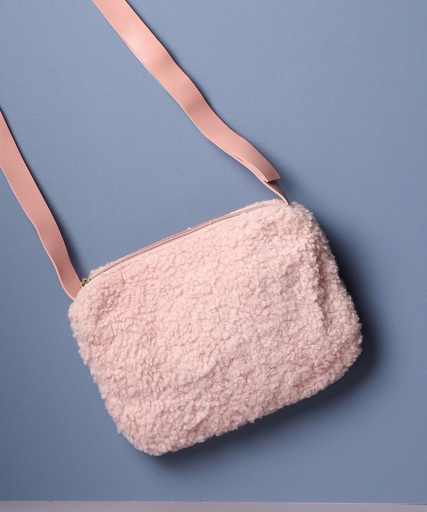 Faux fur sling bag sale