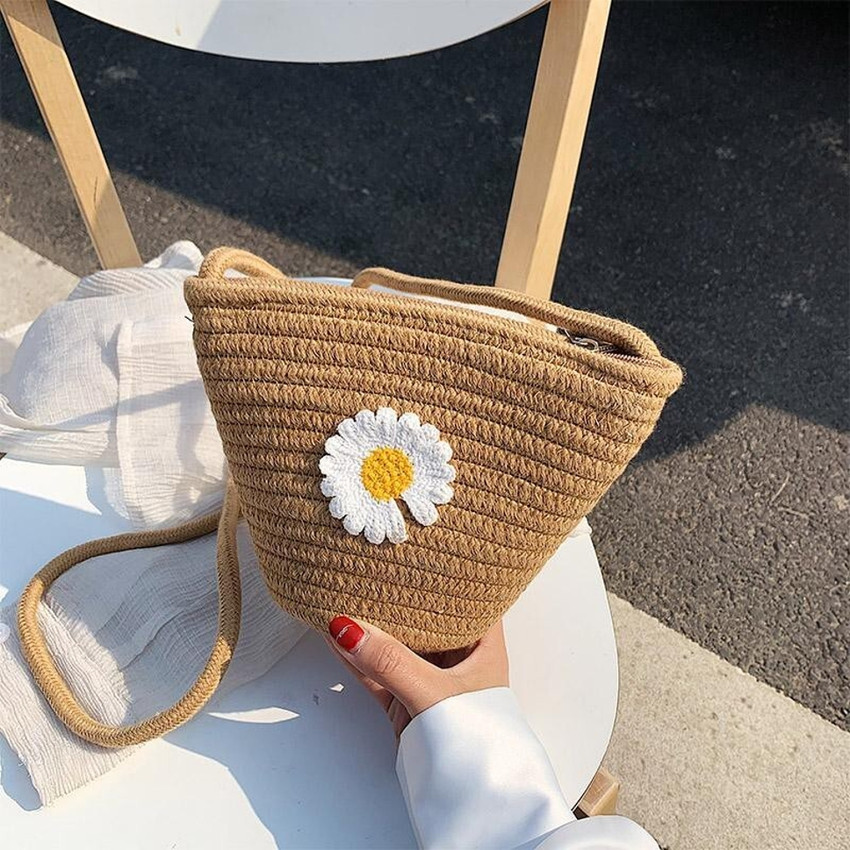 Straw sling bag store