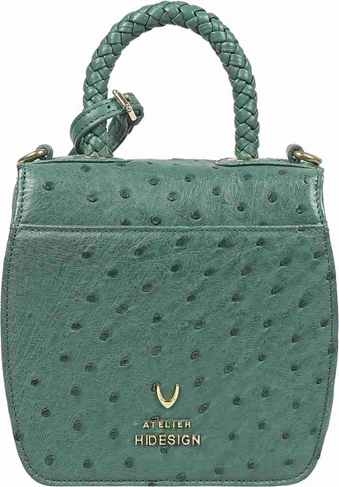 Hidesign green handbag online