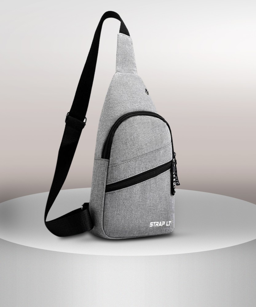 Straplt Grey Shoulder Bag Crossbody Shoulder Backpack Chest Sling Bag One Strap Sling Bag