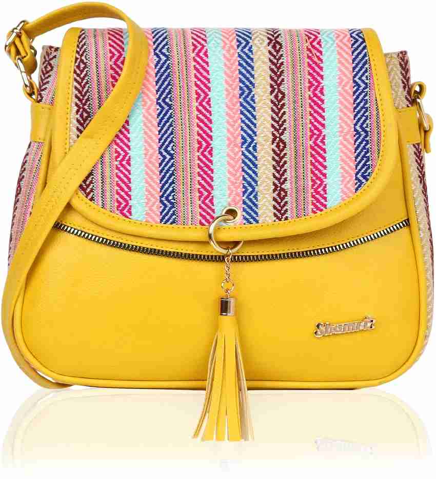 SHAMRIZ Yellow Sling Bag Women Girl Sling Bag one side bag