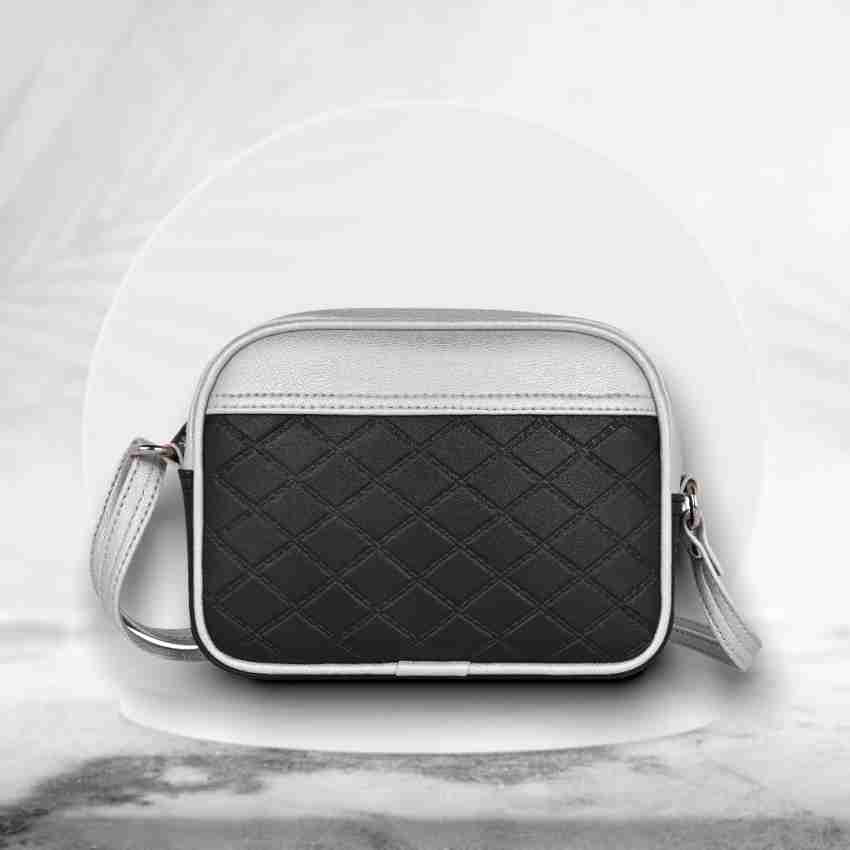 Pramadda Pure Luxury Silver, Black Sling Bag Stylish Sling Bag For