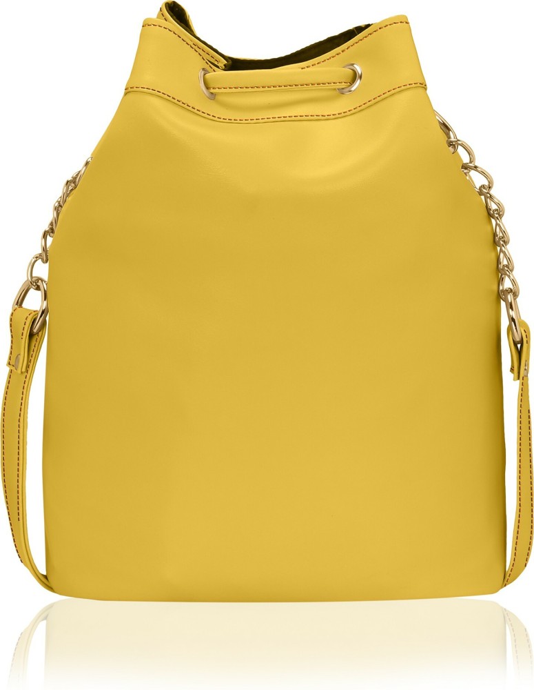 Kleio Stylish Solid Color Bucket Sling Bag For Women & Girls: Buy
