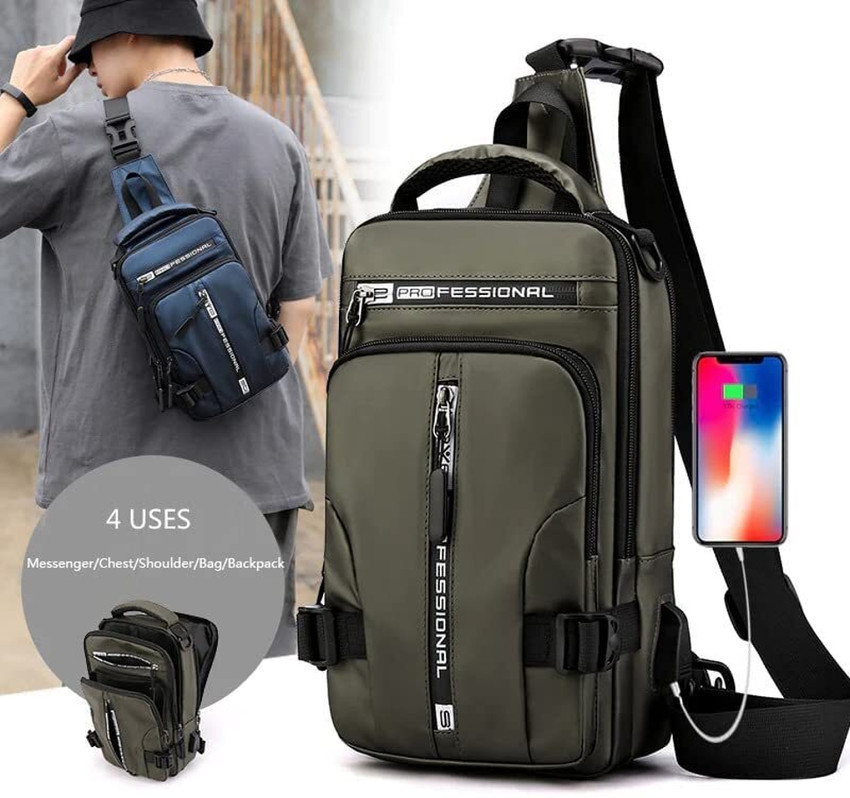 Waterproof sling bag backpack best sale