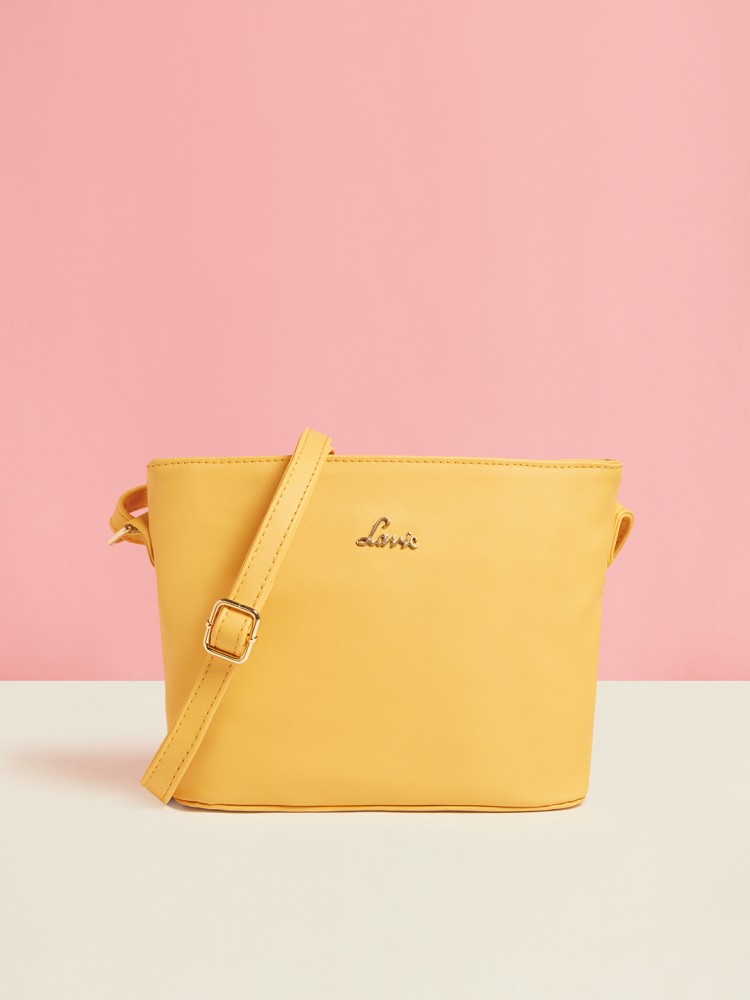 LAVIE Yellow Sling Bag SDFB830096M3 OCHRE Price in India