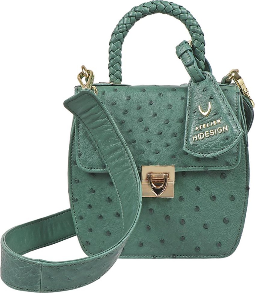 Buy HIDESIGN Women Green Sling Bag Green Online Best Price in